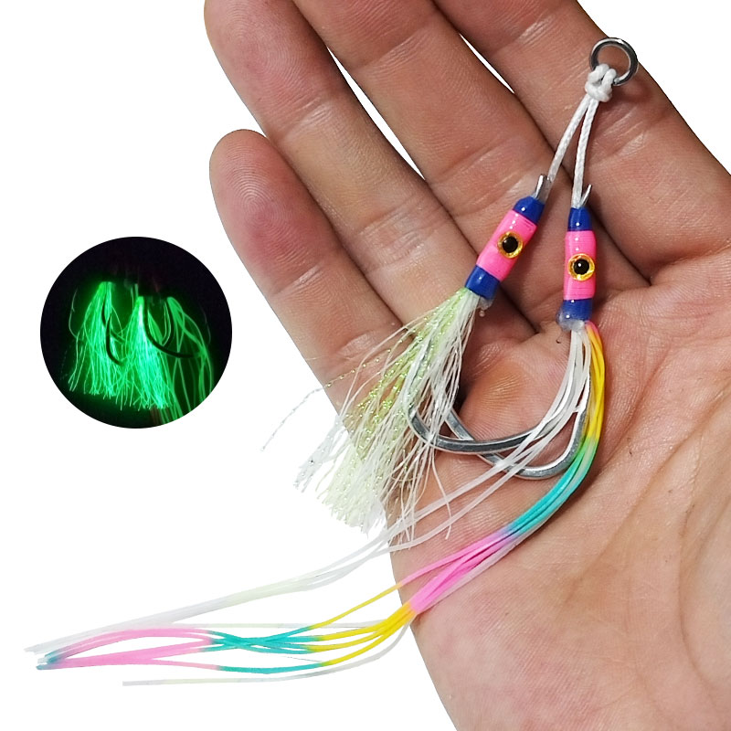 2 زوج/حزمة خطافات صيد مضيئة من - مراجعة Fishing Hook Assortment وسعره