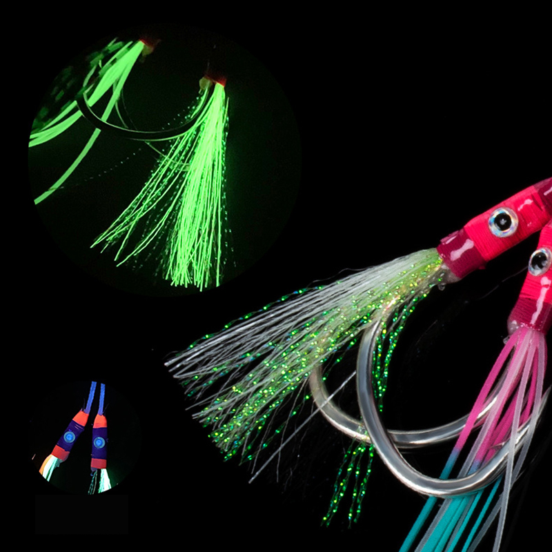 2 زوج/حزمة خطافات صيد مضيئة من - مراجعة Fishing Hook Assortment وسعره
